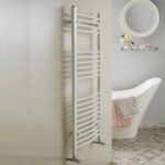 Redroom Elan Curved White 1800x600mm Towel Radiator