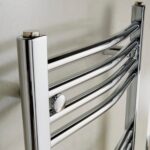 Redroom Elan Curved Chrome 800x500mm Towel Radiator
