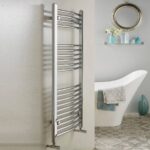 Redroom Elan Curved Chrome 800x500mm Towel Radiator