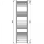 Redroom Elite Anthracite 1800x500mm Towel Radiator