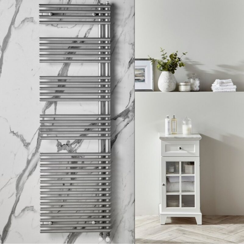 Pure Elements Sovereign Titane 1161x496mm Towel Radiator Left Hand Pure Elements Sovereign Titane 1161x496mm Towel Radiator Left Hand