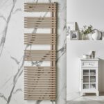 Redroom Omnia Quartz Beige 1681x596mm Towel Radiator Left Hand