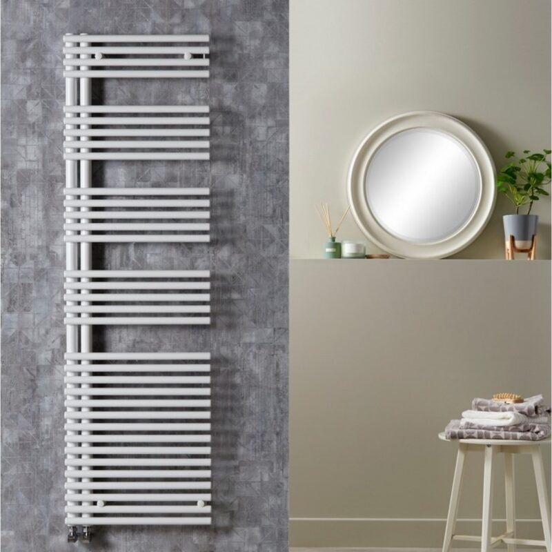 Pure Elements Sovereign White 1161x496mm Towel Radiator Right Hand Pure Elements Sovereign White 1161x496mm Towel Radiator Right Hand