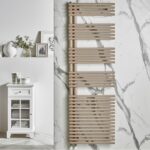 Redroom Omnia Quartz Beige 1161x596mm Towel Radiator Right Hand