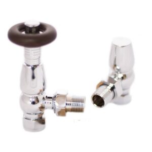 Redroom Angled Classic Thermostatic Radiator Valve Chrome