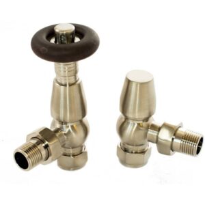 Redroom Angled Classic Thermostatic Radiator Valve Nickel