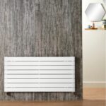 Pure Elements Meridian White Horizontal 592x600mm Double Panel Radiator