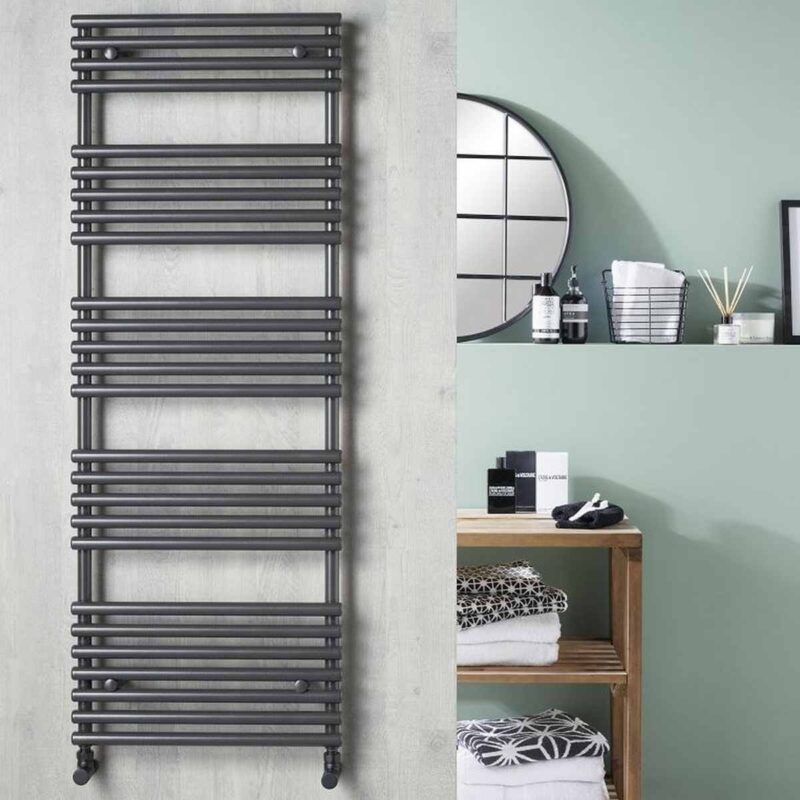 Pure Verona Anthracite 1635x596mm Heated Towel Rail Pure Verona Anthracite 1635x596mm Heated Towel Rail