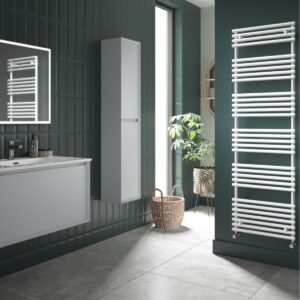 Redroom TT Lux Quartz White 1035x496mm Heated Towel Rail