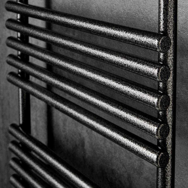 Redroom TT Lux Hammered Silver 1355x496mm Heated Towel Rail