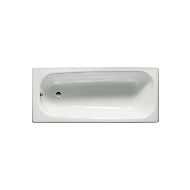 Roca Contesa Steel Bath 1700x700mm No Taphole Anti Slip White