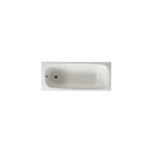 Roca Contesa Steel Bath 1700x700mm 2 Taphole Anti Slip White