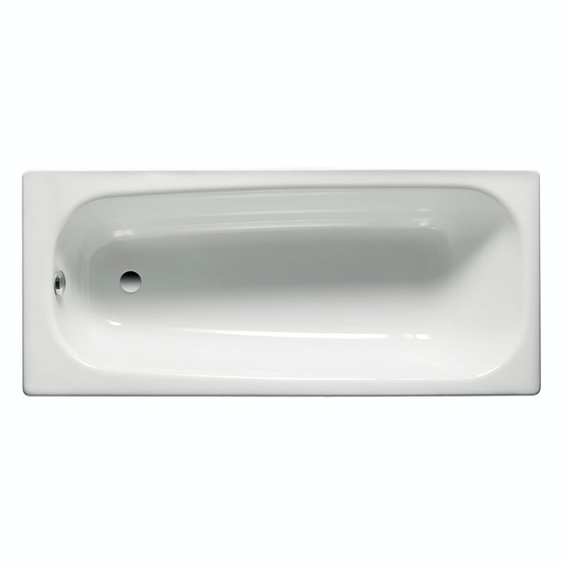 Roca Contesa Steel Bath 1500 x 700mm 2 Tapholes & Legset