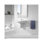 Roca Laura 450mm 1 Hole Basin & Semi Pedestal