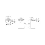 Roca Debba 600 x 480mm Basin Only 1 Taphole