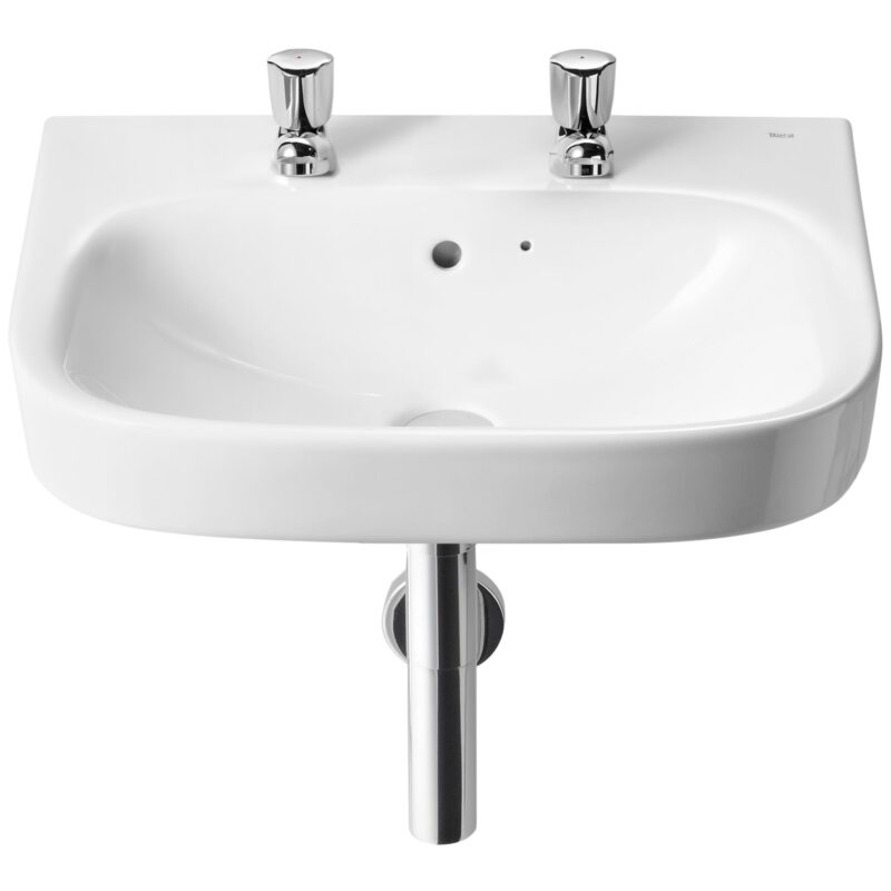 Roca Debba Wall Hung 550mm 2 Hole Basin Roca Debba Wall Hung 550mm 2 Hole Basin