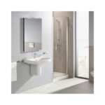 Roca Debba 550mm 1 Hole Basin & Semi Pedestal