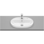 Roca The Gap Round In Countertop Basin 1 Taphole 550x400mm