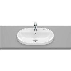 Roca The Gap Round In Countertop Basin 1 Taphole 550x400mm