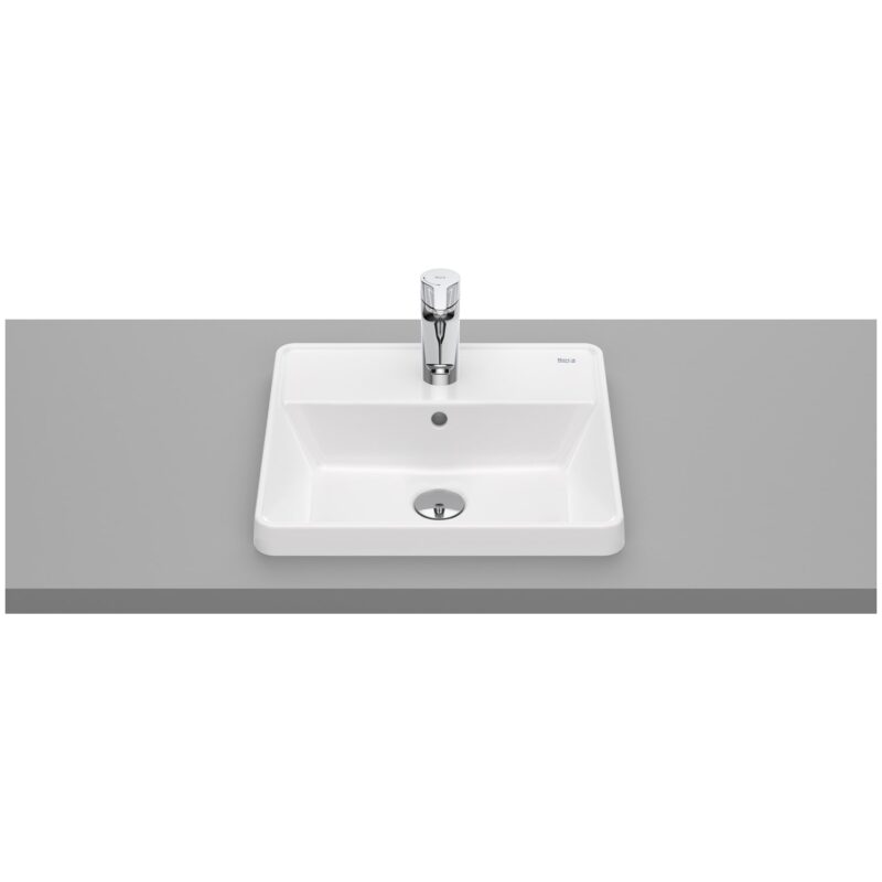 Roca The Gap Square In Countertop Basin 1 Taphole 420x390mm