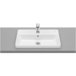 Roca The Gap Square In Countertop Basin 1 Taphole 600x390mm