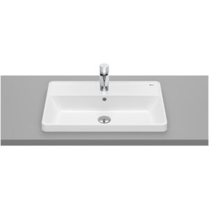 Roca The Gap Square In Countertop Basin 1 Taphole 600x390mm