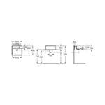 Roca Diverta Semi-Recessed Basin 500mm 1 Taphole