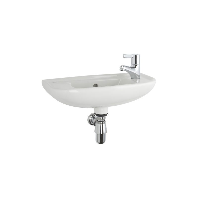 Roca Access Wall Hung Basin Right Hand Taphole White