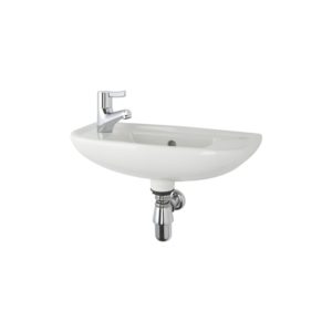 Roca Access Wall Hung Basin Left Hand Taphole White