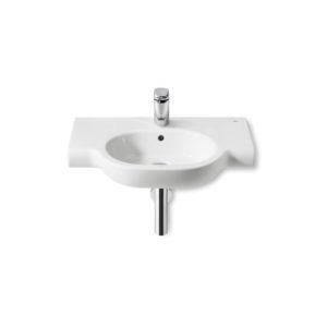Roca Meridian-N Wall-Hung Basin with Ledge 700 x 460mm 1 Taphole