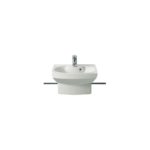 Roca Senso Compact Basin with Integrated Pedestal 1 Taphole