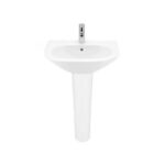 Roca Nexo 600mm 1 Hole Basin & Full Pedestal