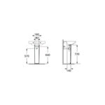 Roca Debba Pedestal White