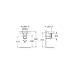 Roca Debba Semi Pedestal White