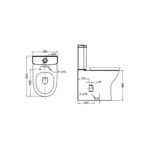 Roca Colina Comfort Height WC Pack with Soft Close Seat
