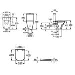 Roca The Gap Rimless Fully Back To Wall Toilet with Cistern & Standard Seat