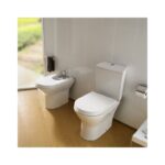 Roca Nexo Closed Coupled Toilet with Push Button Cistern & Standard Seat