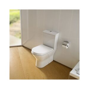 Roca Nexo Compact Toilet with Push Button Cistern & Standard Seat