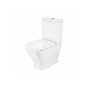 Roca The Gap CleanRim Toilet with Push Button Cistern & Soft Close Seat