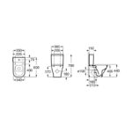 Roca CleanRim The Gap Close Coupled WC Pan (Rimless) Only