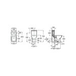 Roca Debba Close-Coupled Open Back Eco WC Pan Only