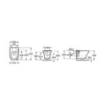 Roca Nexo Wall Hung WC Pan White