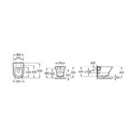 Roca Nexo Rimless Wall Hung WC Pan White