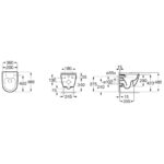 Roca Ona Compact Wall Hung WC Pan