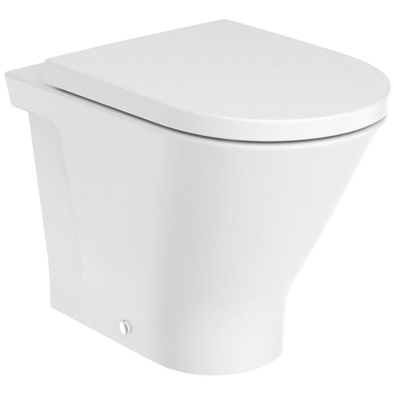 Roca The Gap Round Rimless Back To Wall WC Pan