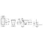 Roca The Gap Floorstanding Rimless Back to Wall WC Pan