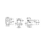 Roca The Gap Floor-Standing Bidet 1 Taphole