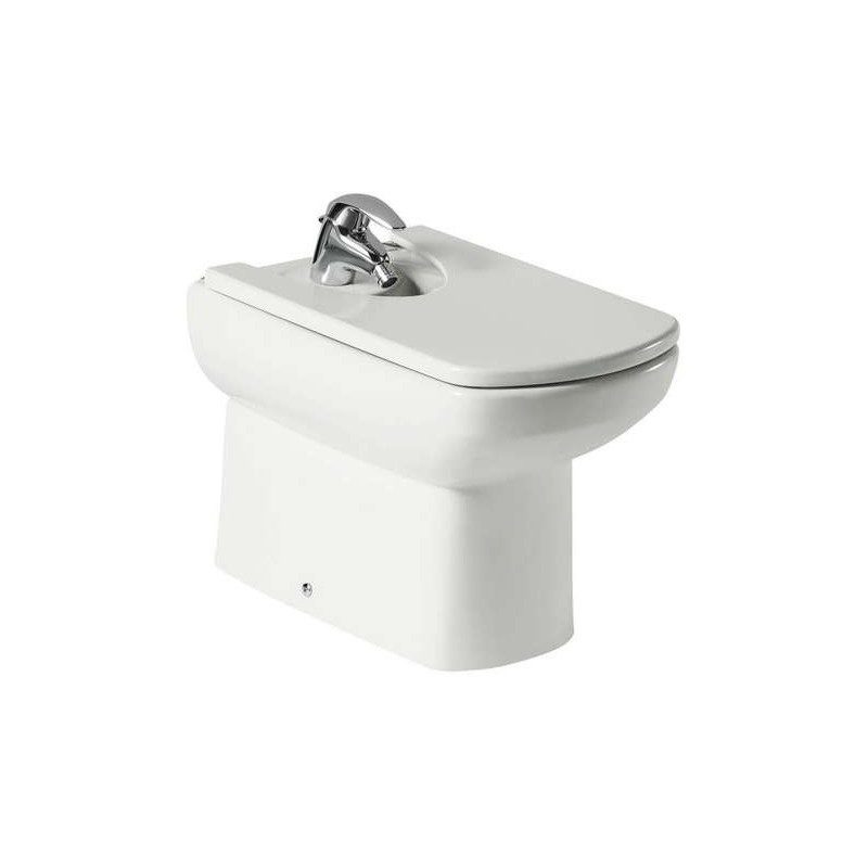 Roca Senso Compact Floor-Standing Bidet Back-To-Wall 1 Taphole