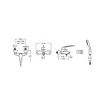Roca Victoria Pro Wall Mounted Bath Shower Mixer