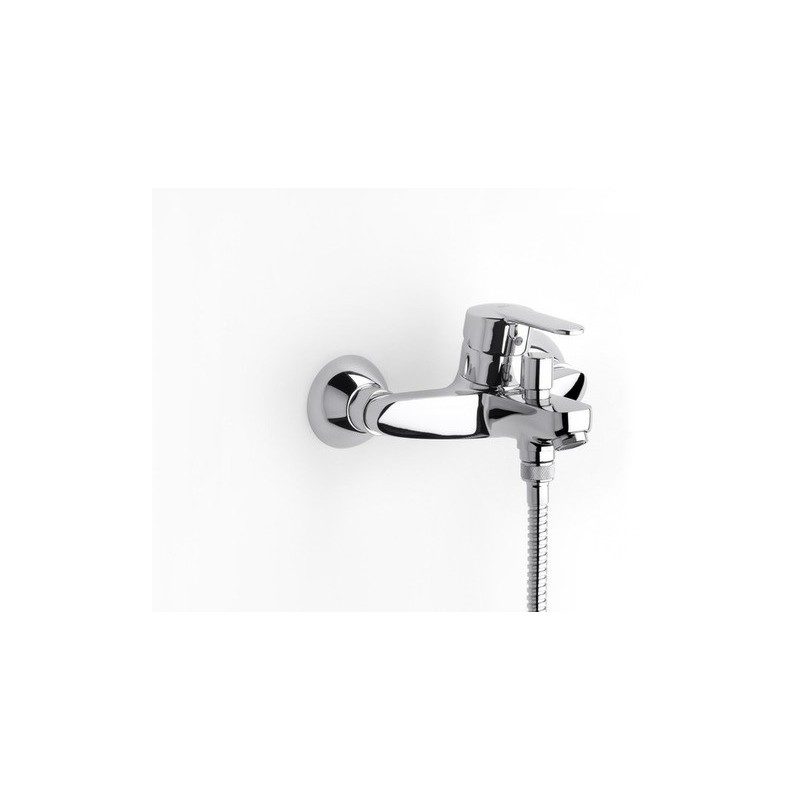 Roca V2 Wall Mounted Bath Shower Mixer with Kit Chrome